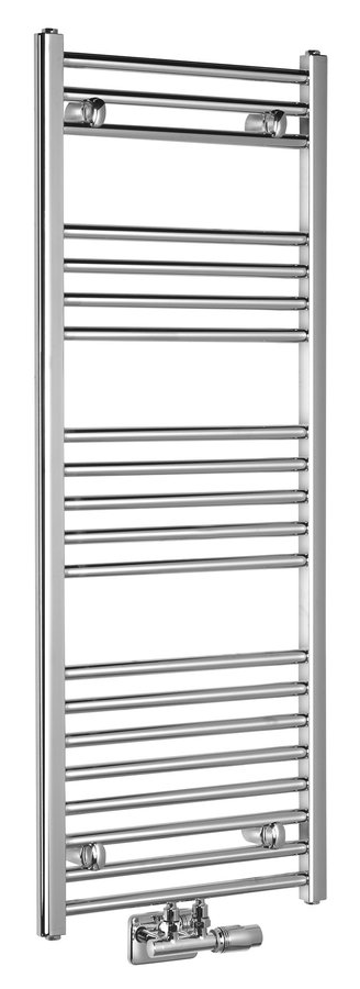Alya LLS308 vykurovacie teleso rovné 400x1188mm, stredové pripojenie, chróm