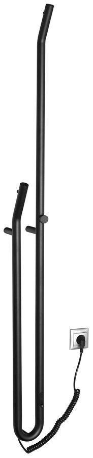Duopasso ER330 elektrický sušiak uterákov s časovačom, 122x1700mm, 45 W, čierny matný
