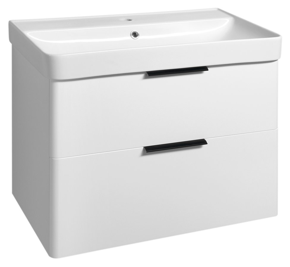 Deneb DN280 umývadlová skrinka 77,3x55x43,5 cm, biela matná