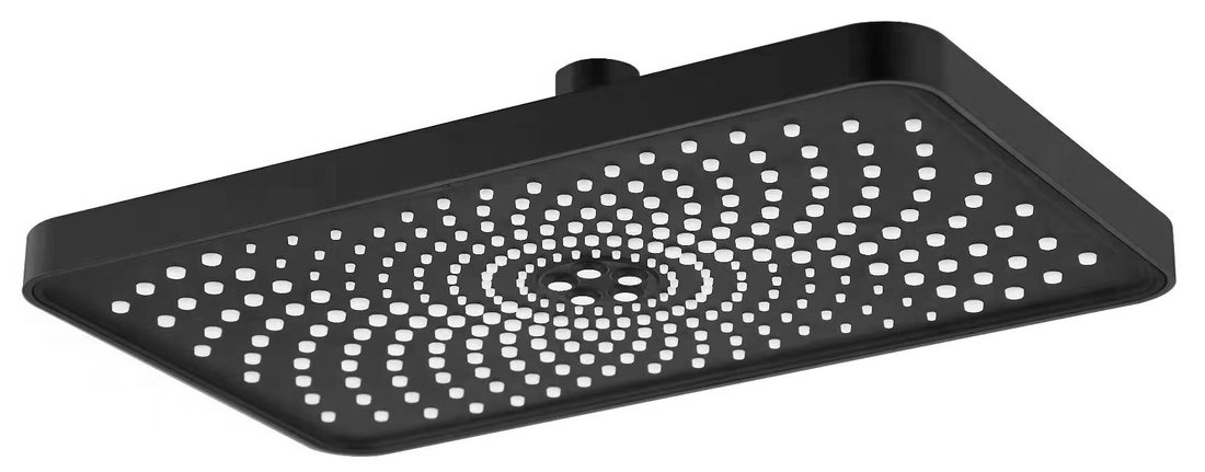 Sapho SK851B hlavová sprcha, 300x180mm, ABS/čierna matná