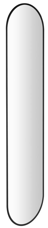 Sharon Long 30595CI oválne zrkadlo s LED podsvietením 35x150cm, čierne matné
