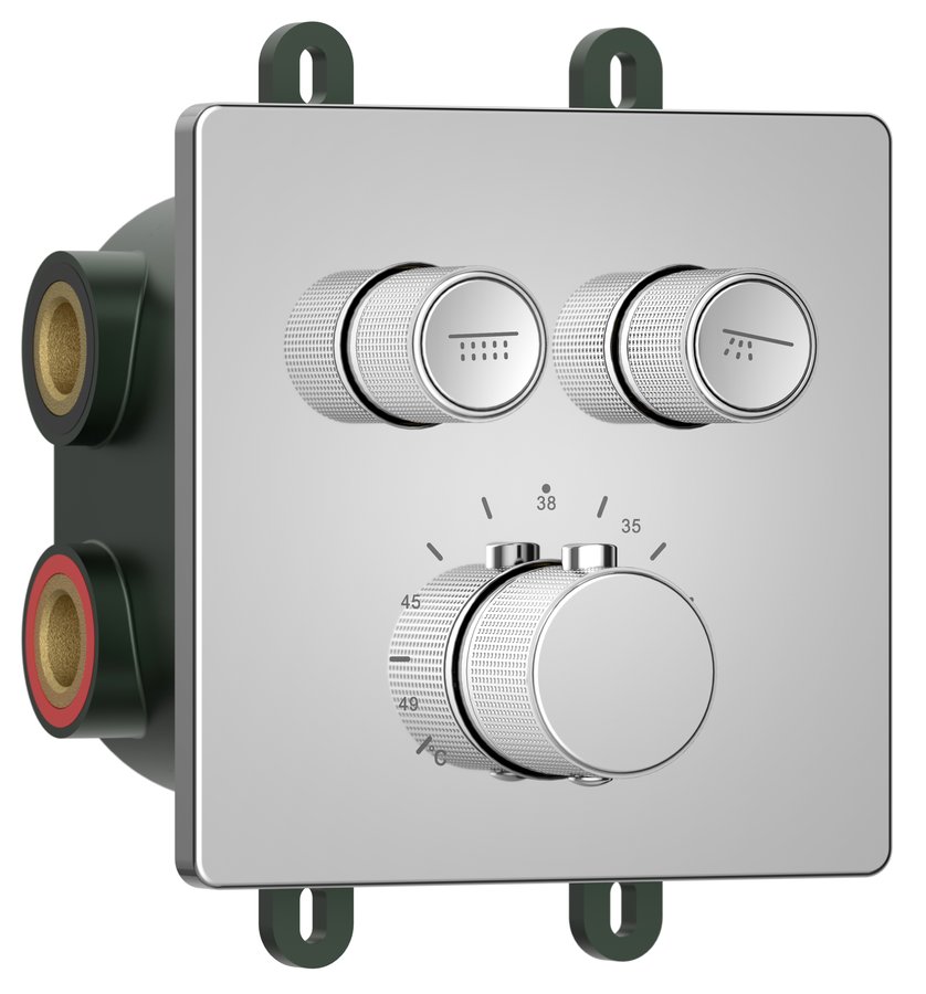 Smartselect RP042 podomietková vaňová batéria, box, 2 vývody, chróm