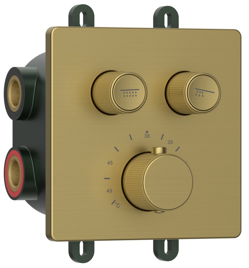 Smartselect RP042GB podomietková vaňová batéria, box, 2 vývody, zlatá matná