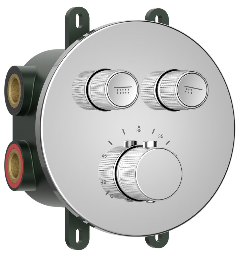 Smartselect RP032 podomietková vaňová batéria, box, 2 výstupy, chróm