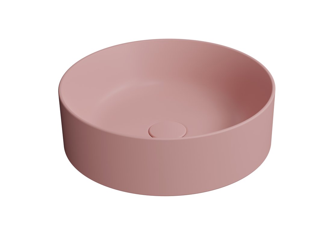 Kube X 942624 umývadlo na dosku, priemer 40 cm, blush matné