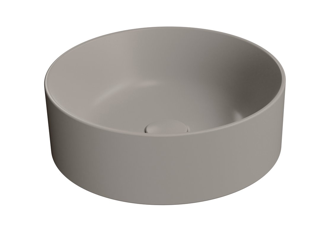 Kube X 942605 umývadlo na dosku, priemer 40 cm, tortora matné