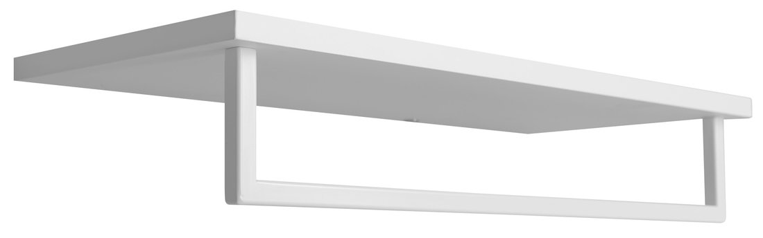Ska SKA385W polička na uteráky s hrazdou 600x250mm, biela matná