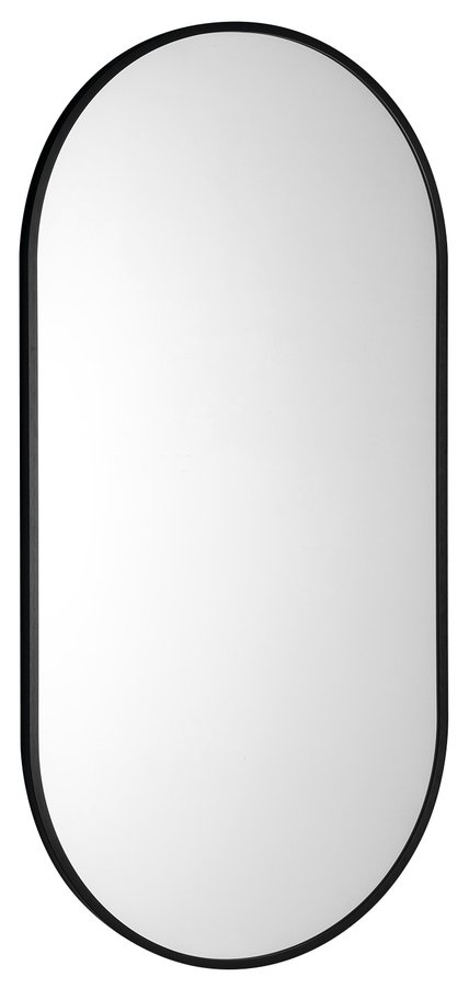 Arowana AWB4590 oválne zrkadlo v ráme 45x90cm, čierne matné