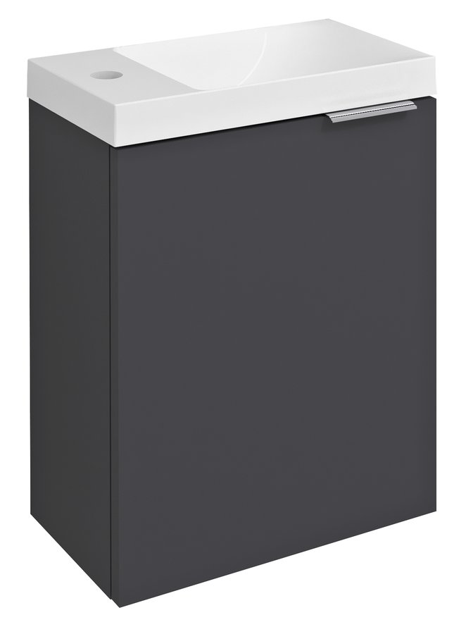 Latus X LT110-3434 umývadlová skrinka 39,4x50x22cm, antracitová matná