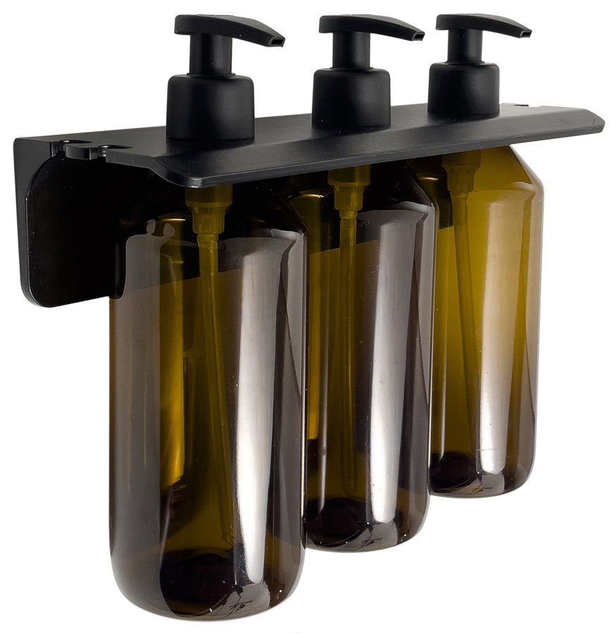 Grouper 2160 trojitý závesný dávkovač mydla, 500ml, hnedý