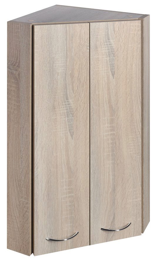 Zoja 50333 horná skrinka rohová 35x76x35cm, dub platin