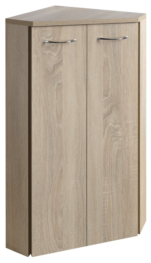 Zoja 50323 skrinka rohová 35x78x35 cm, dub platin