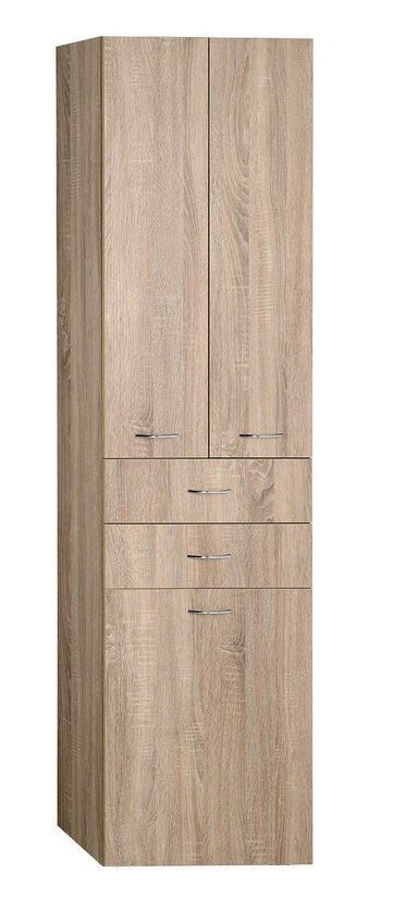 Zoja 51295 skrinka vysoká s košom 50x184x29 cm, dub platin