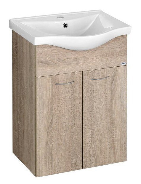 Keramia Fresh 50058 umývadlová skrinka 51,1x74x34 cm, dub platin