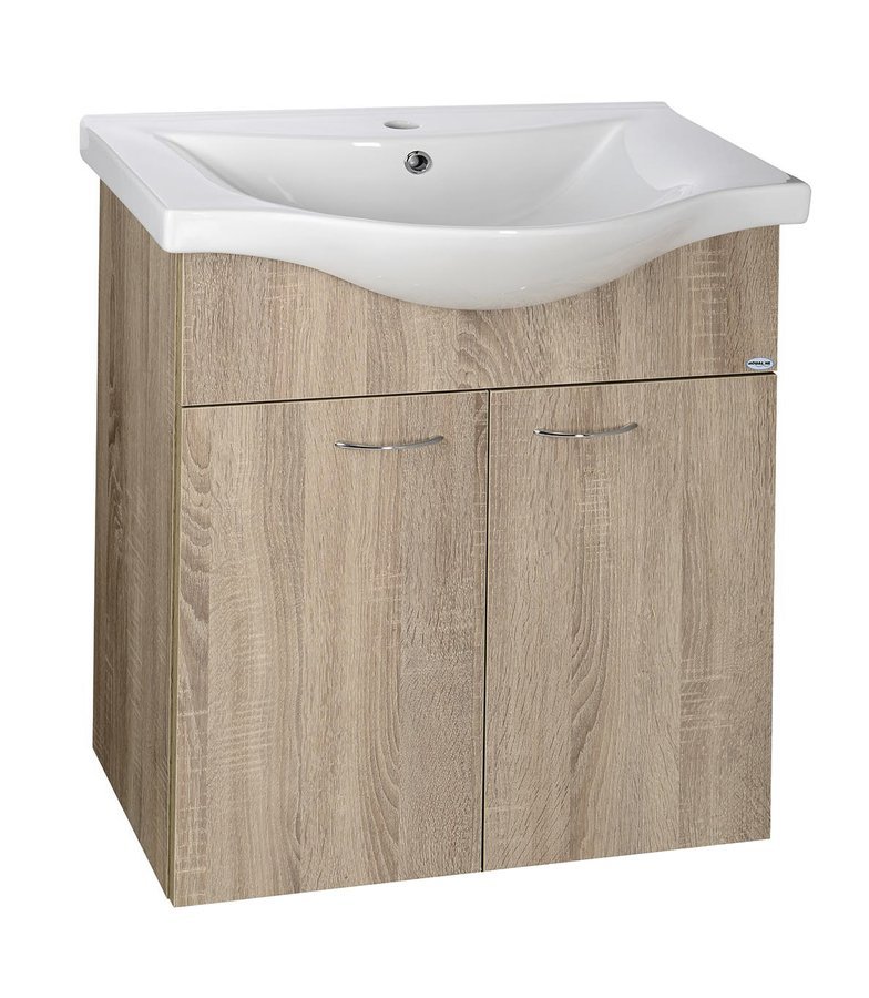 Keramia Fresh 50065 umývadlová skrinka 60,6x74x34 cm, dub platin