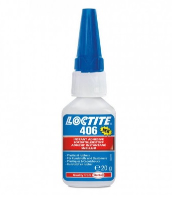 Loctite 406 sekundové lepidlo na plasty a gumu, 20 g