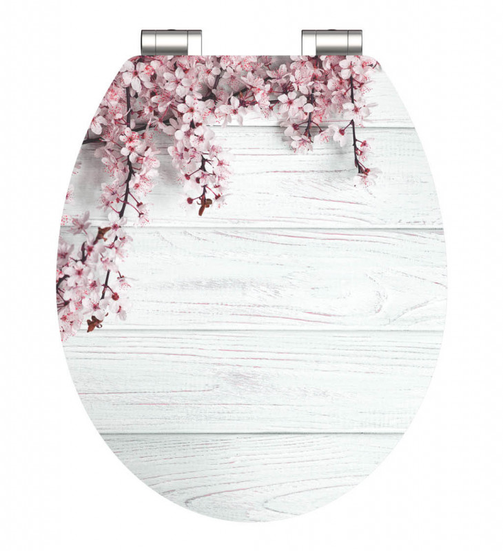 Schütte Flowers & Wood WC sedátko MDF, Soft Close