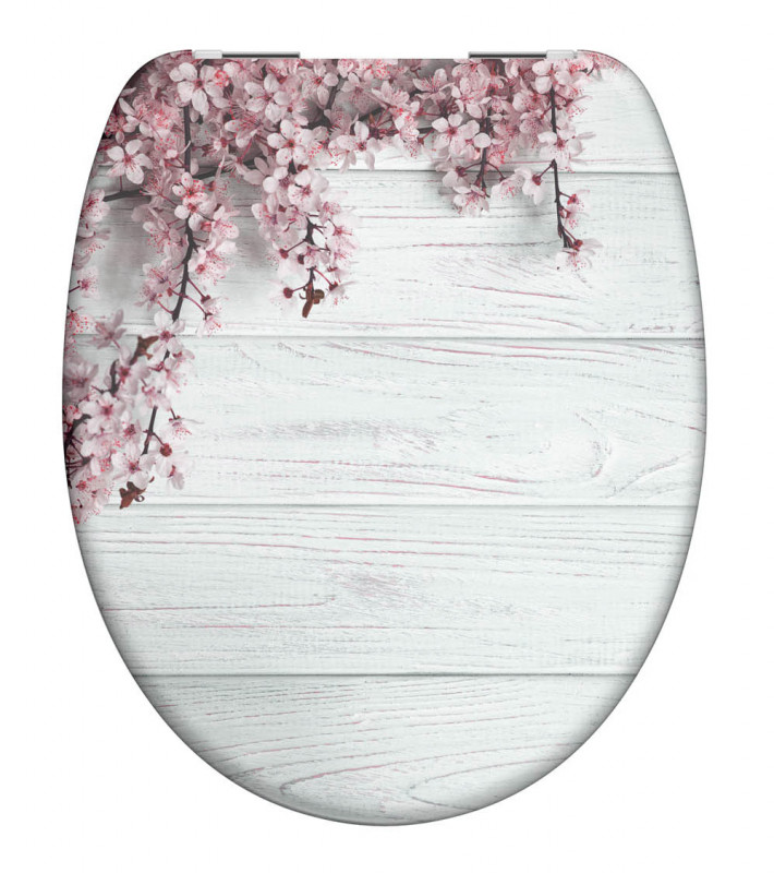 Schütte Flowers & Wood WC sedátko duroplast, Soft Close