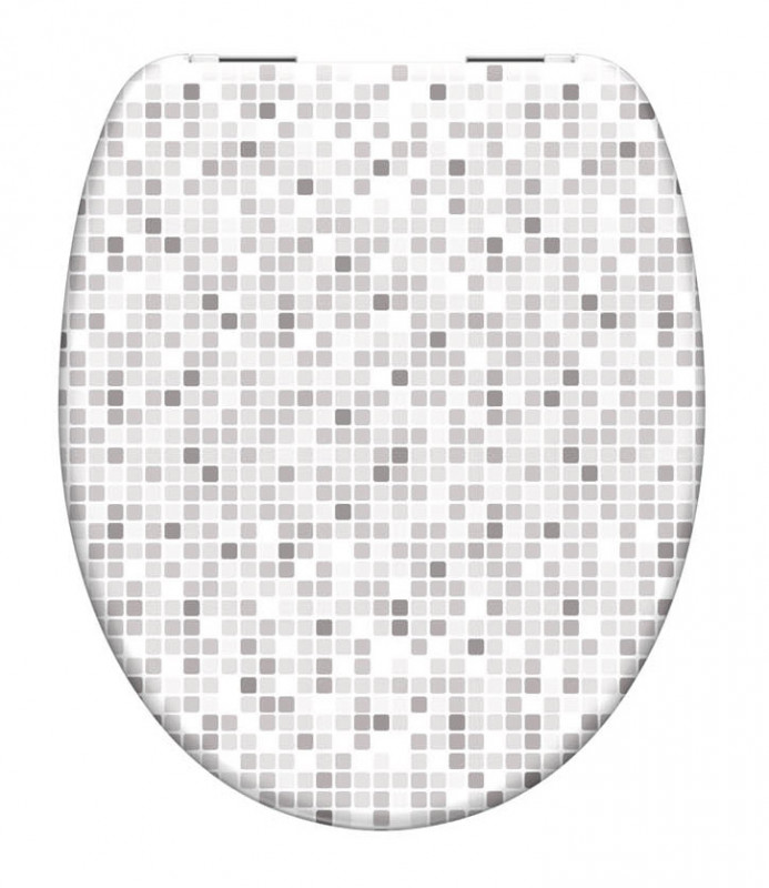 Schütte Mosaik Grau WC sedátko duroplast, Soft Close