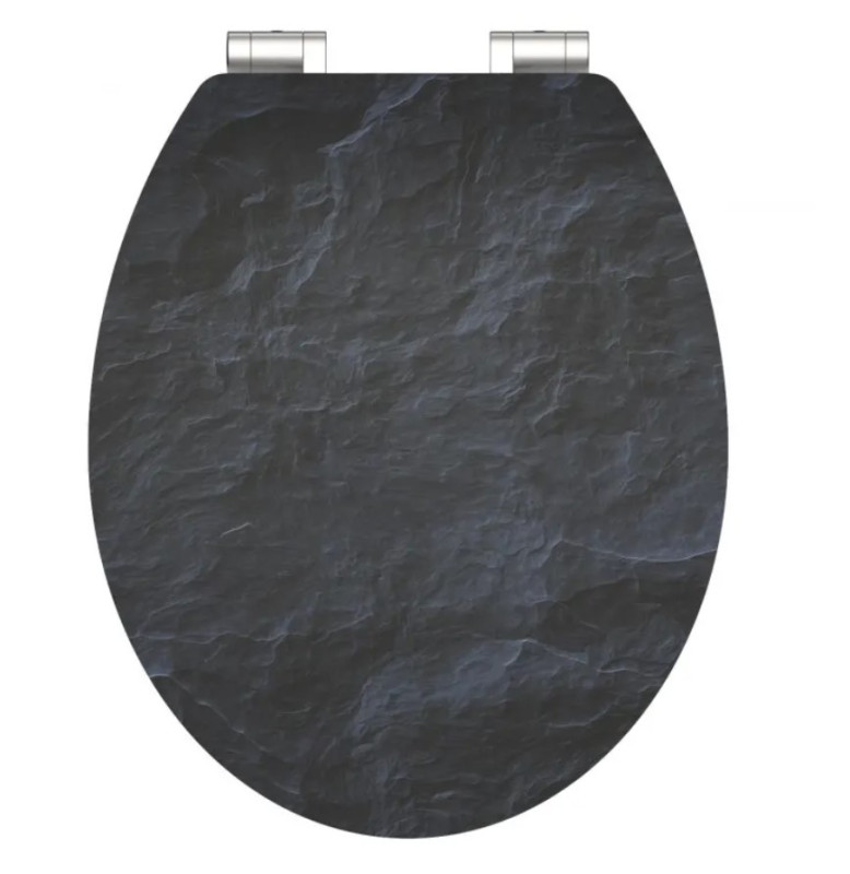Schütte Black Stone WC sedátko MDF, Soft Close