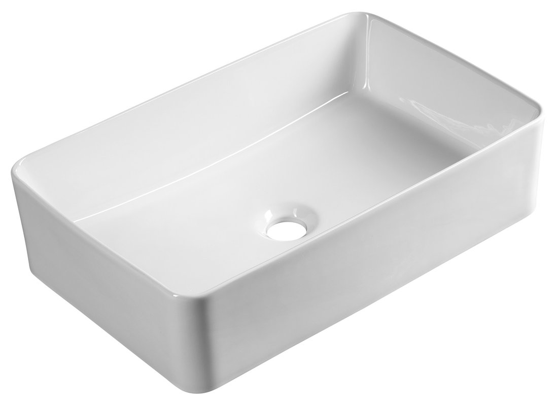 Aqualine 54331 keramické umývadlo na dosku, 54x33cm, biele