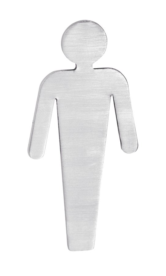 Sapho XP131 označenie panskych toaliet, 80x35x2mm, nerez mat