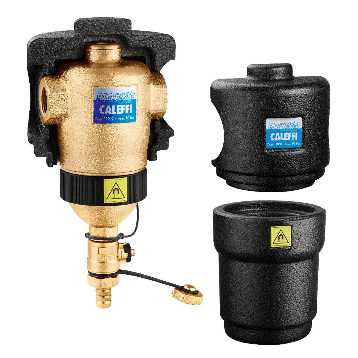 Caleffi Dirtmag® 546318 odlučovač nečistôt s magnetickým krúžkom, s izoláciou, 1 1/2”