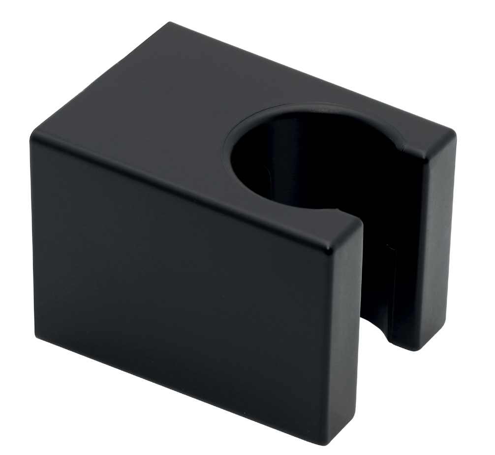 Novaservis D/CUBE,5 držiak sprchy hranatý pevný, čierny