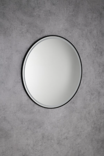 Kadris KD060 guľaté zrkadlo s LED osvetlením, 60cm, čierne matné