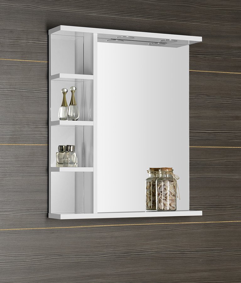 Korin LED KO370 zrkadlo s osvetlením a poličkami 60x70x12 cm