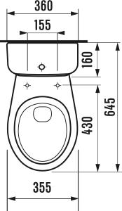 Jika Zeta WC kombi spodný odpad, bočné napúšťanie H8253970002413