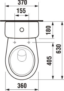 Jika Lyra Plus WC kombi šikmý odpad, bočné napúšťanie H8263840002411