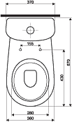 Kolo Nova top WC misa kombi spodný odpad K63201 VÝPREDAJ