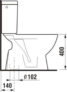 Jika Lyra Plus WC kombi spodný odpad, bočné napúšťanie H8263870002413