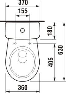 Jika Lyra Plus WC kombi spodný odpad, spodné napúšťanie H8263870002423