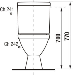 Jika Lyra Plus WC kombi vodorovný odpad, bočné napúšťanie H8263860002413