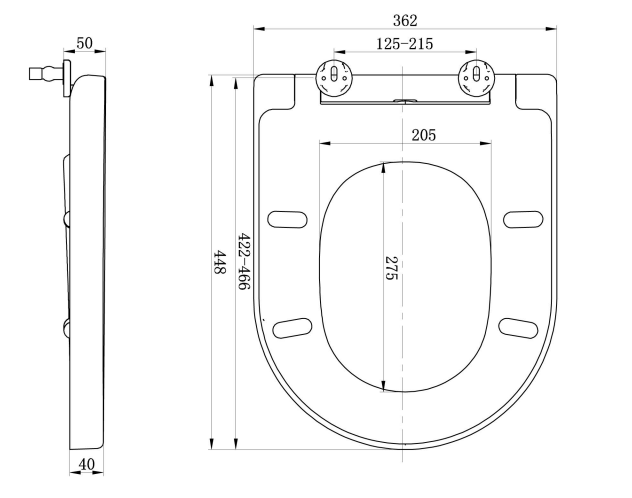 Lisa 1703-746 WC sedátko Soft Close, duroplast, biele