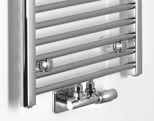 Alya LLS302 vykurovacie teleso rovné 500x1188 mm, stredové pripojenie, chróm