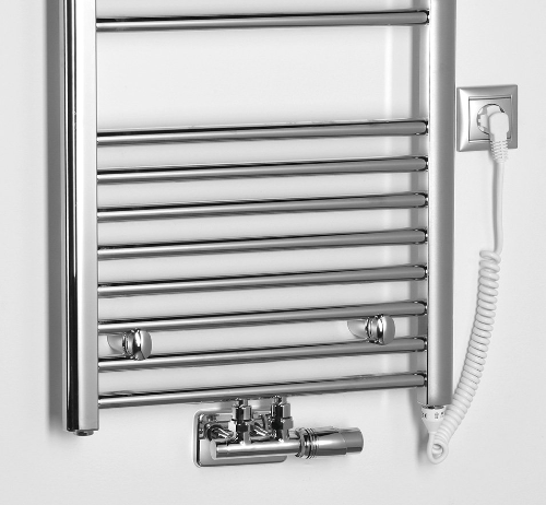 Alya LLS302 vykurovacie teleso rovné 500x1188 mm, stredové pripojenie, chróm