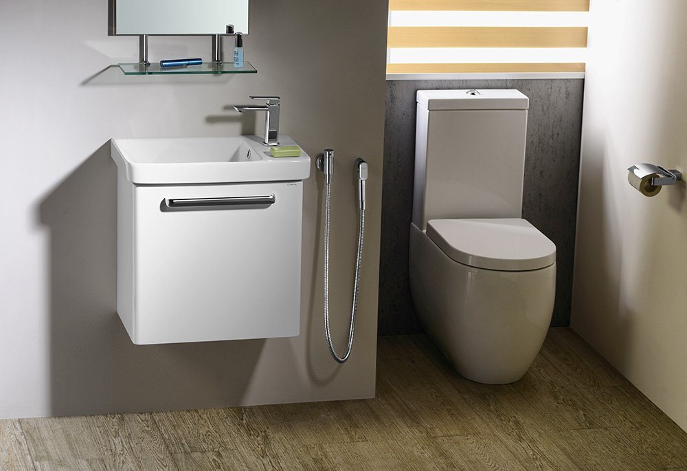 Kerasan Flo 311701 WC kombi misa 36x43x60cm, spodný/zadný odpad