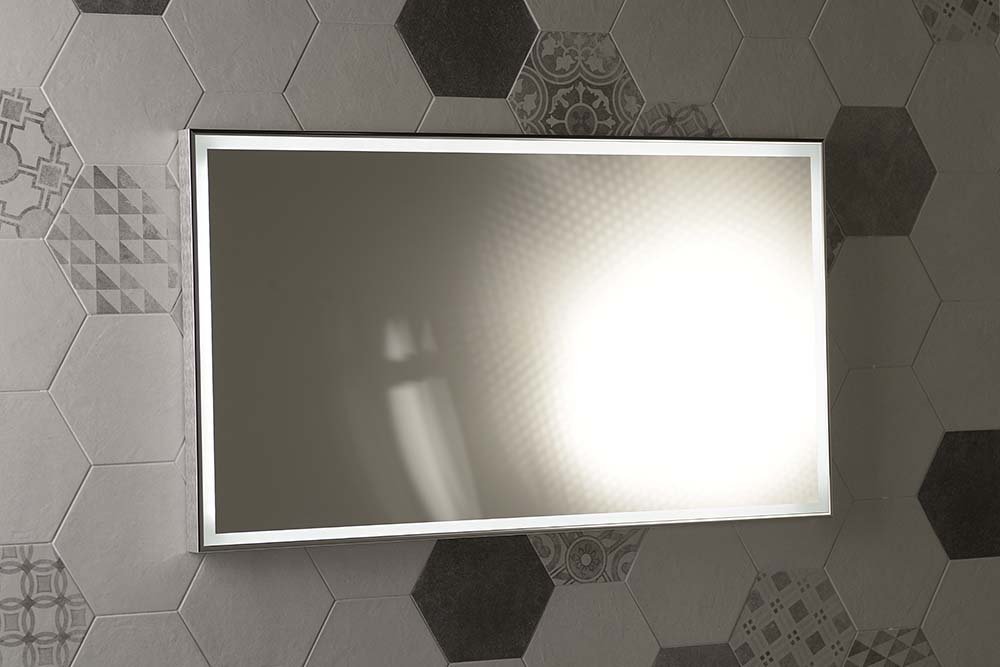 Luminar NL559 zrkadlo v ráme s LED osvetlením 90x50 mm, chróm