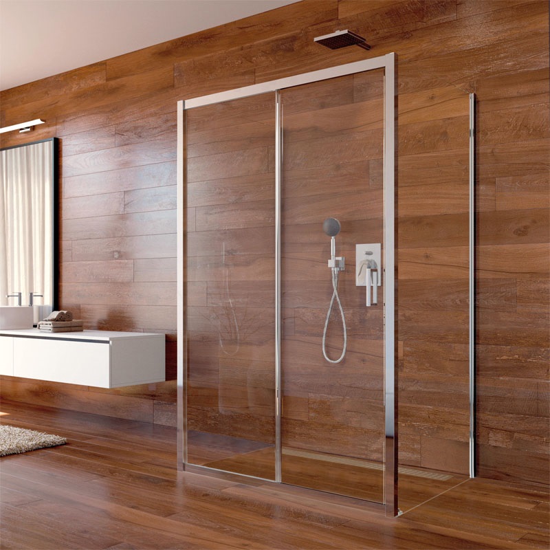 Mereo Lima CK85542K sprchový kút, obdĺžnik, 120x100x190 cm, chróm ALU, sklo Point