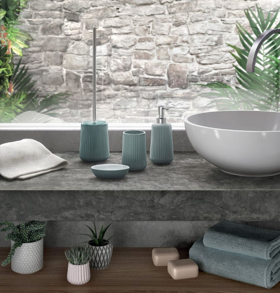 Marika MK3362 WC kefa na postavenie, azzurro