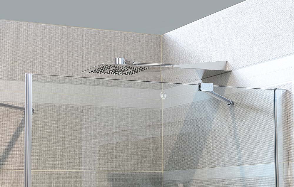 Sapho Slim MS733 hlavová sprcha zo steny 220x500x2,4mm, hranatá, leštená nerez