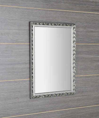 Melissa NL394 zrkadlo v drevenom ráme 57x77 cm, strieborné