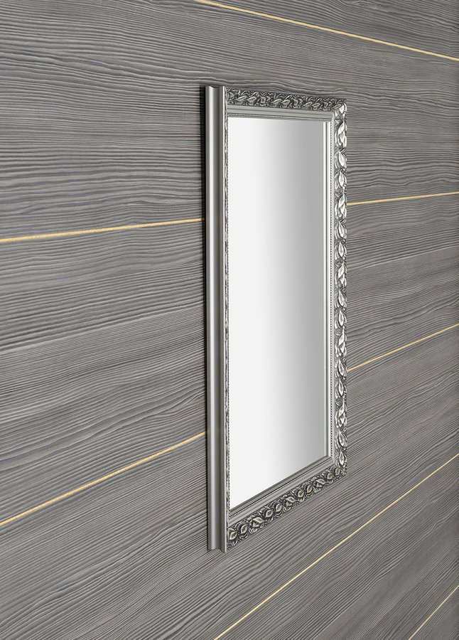 Melissa NL394 zrkadlo v drevenom ráme 57x77 cm, strieborné