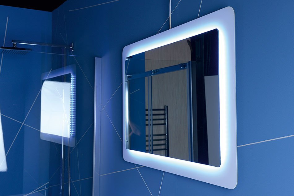 Lorde NL602 zrkadlo s presahom s LED osvetlením 90x60 cm