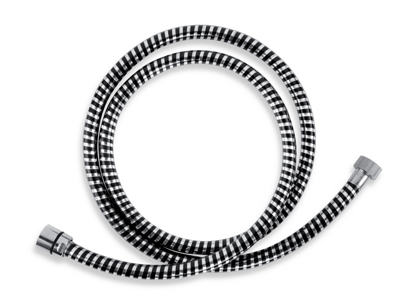 Novaservis BIFLEX/150,5 sprchová hadica plastová 150 cm čierna-chróm