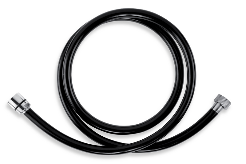 Novaservis PVC/150,5 sprchová hadica plastová 150 cm čierna-chróm