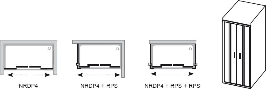 Ravak sprchové dvere NRDP4-130 satin / transparent